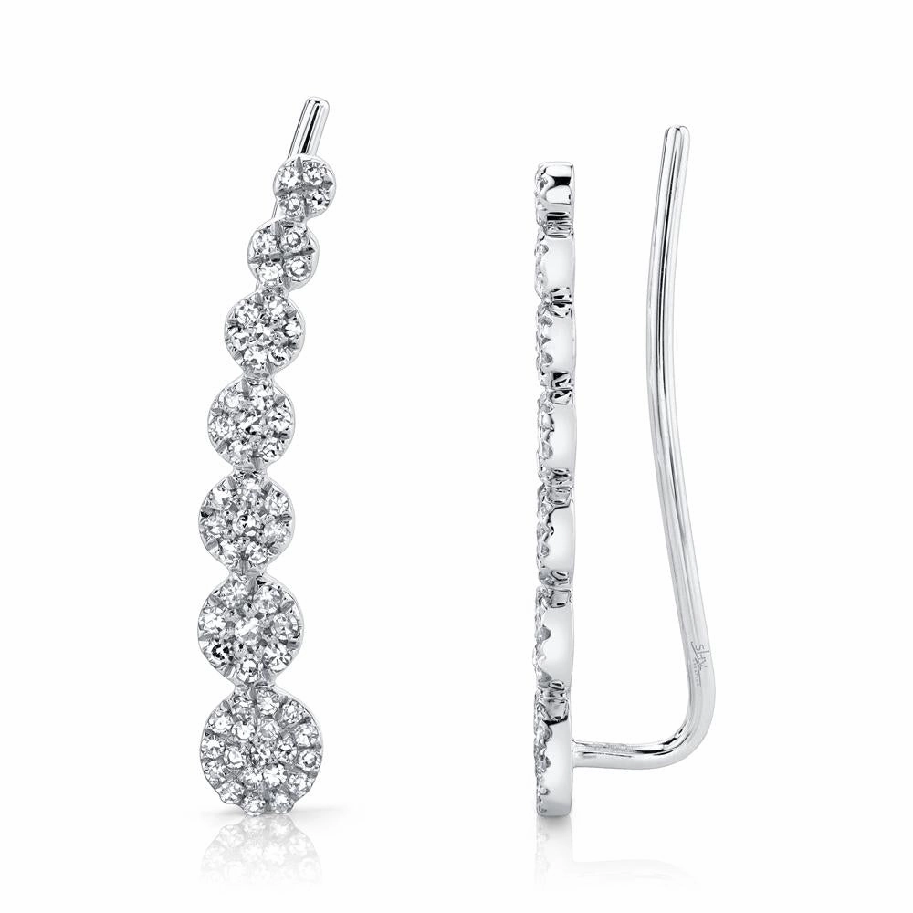 Shy Creation 0.25Ct Diamond Ear Crawler Earring SC55002407