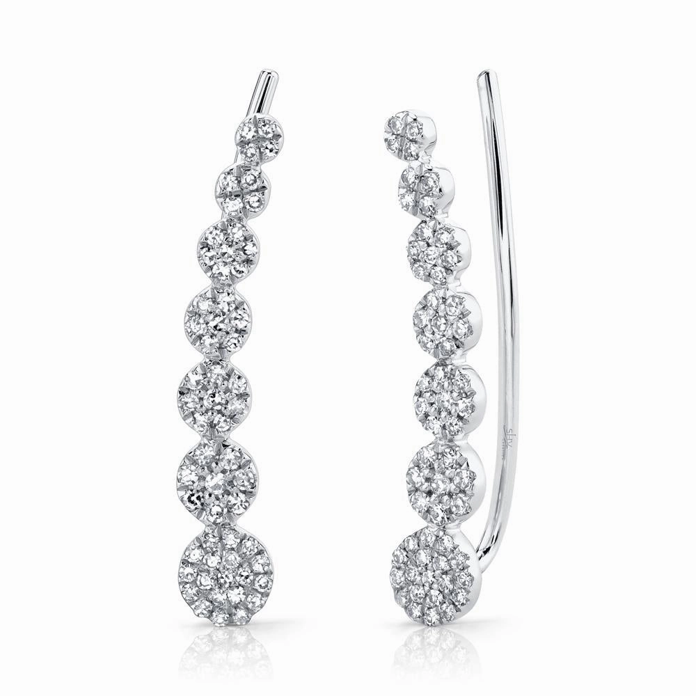 Shy Creation 0.25Ct Diamond Ear Crawler Earring SC55002407