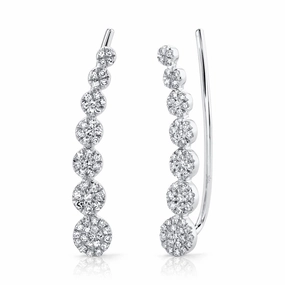 Shy Creation 0.25Ct Diamond Ear Crawler Earring SC55002407