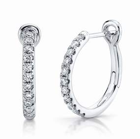 Shy Creation 0.26Ct Diamond Hoop Earring SC22005536