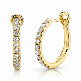 Shy Creation 0.26Ct Diamond Hoop Earring SC22005537