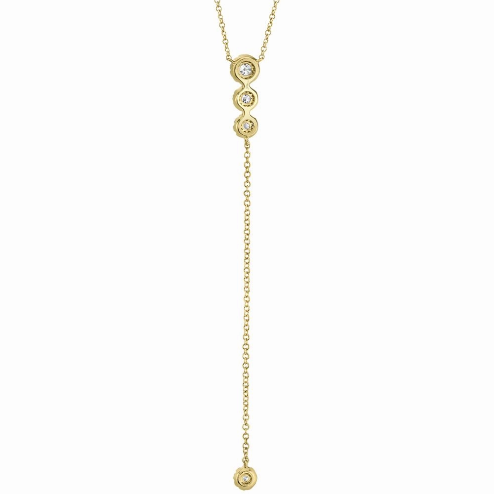 Shy Creation 0.29Ct Diamond Lariat Necklace SC55002607