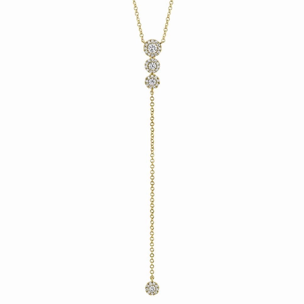 Shy Creation 0.29Ct Diamond Lariat Necklace SC55002607