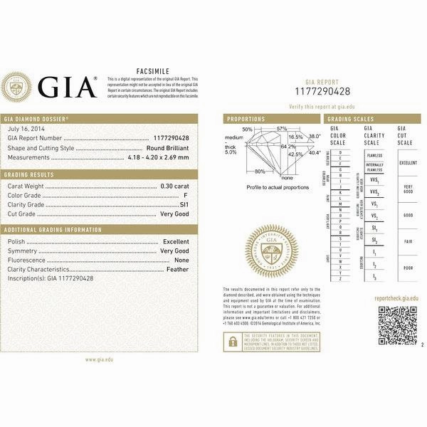 Solitaire en or jaune, diamant certifi GIA