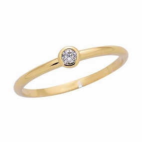 Solitaire en or jaune
