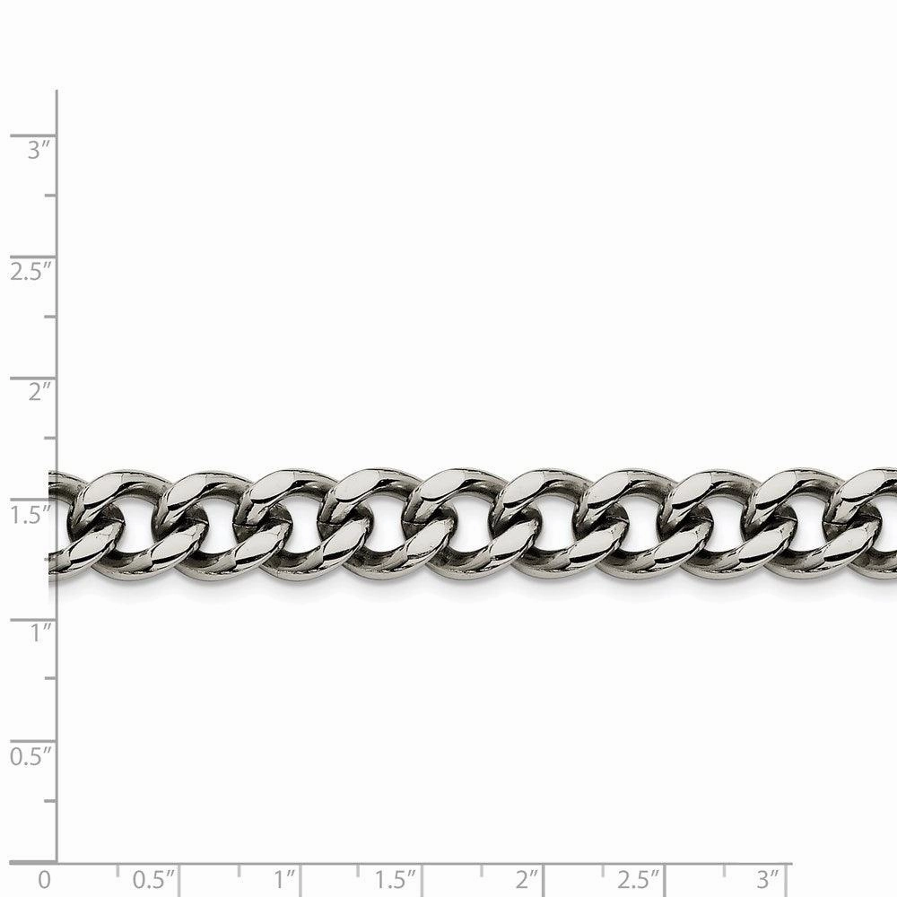 Stainless Steel 11.50mm 8.5in Curb Chain