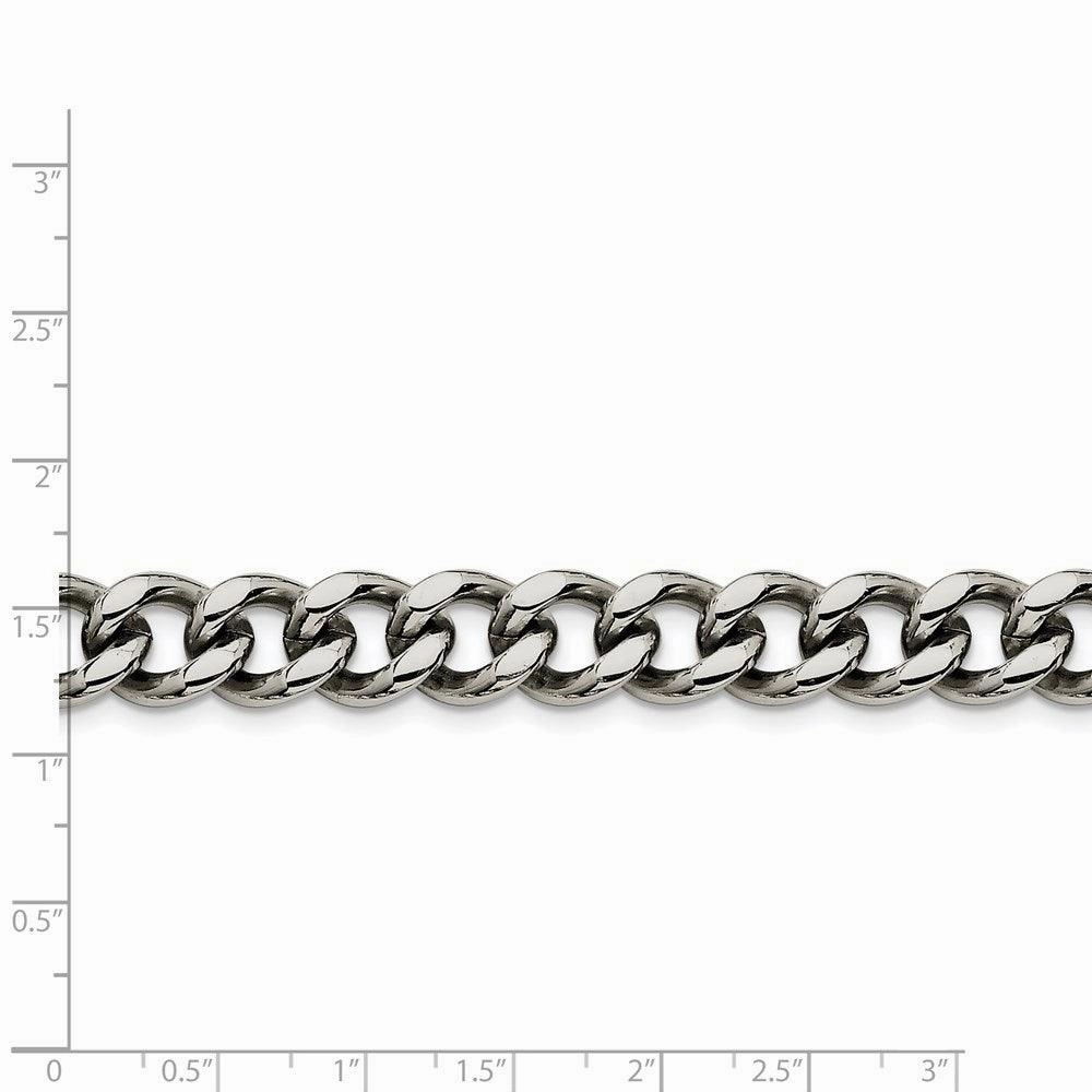 Stainless Steel 11.50mm 8.5in Curb Chain