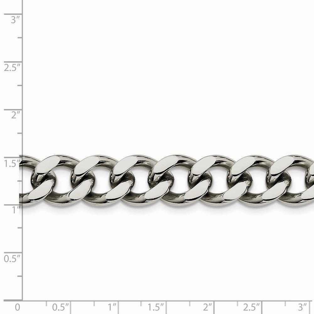 Stainless Steel 13.75mm 8.5in Curb Chain