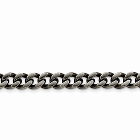 Stainless Steel 9.25mm Oxidized Curb Chain | SRN1612