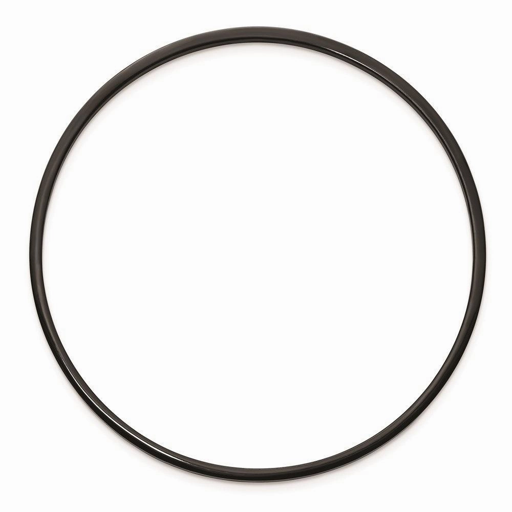 Stainless Steel Black IP Plated Bangle