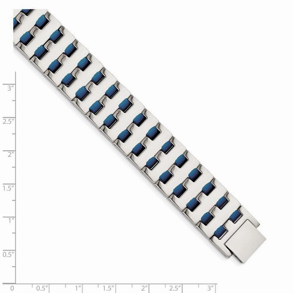 Stainless Steel Blue IP-plated Bracelet