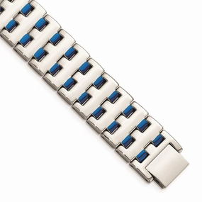 Stainless Steel Blue IP-plated Bracelet