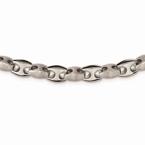 Stainless Steel Brushed & Polished 20in Necklace