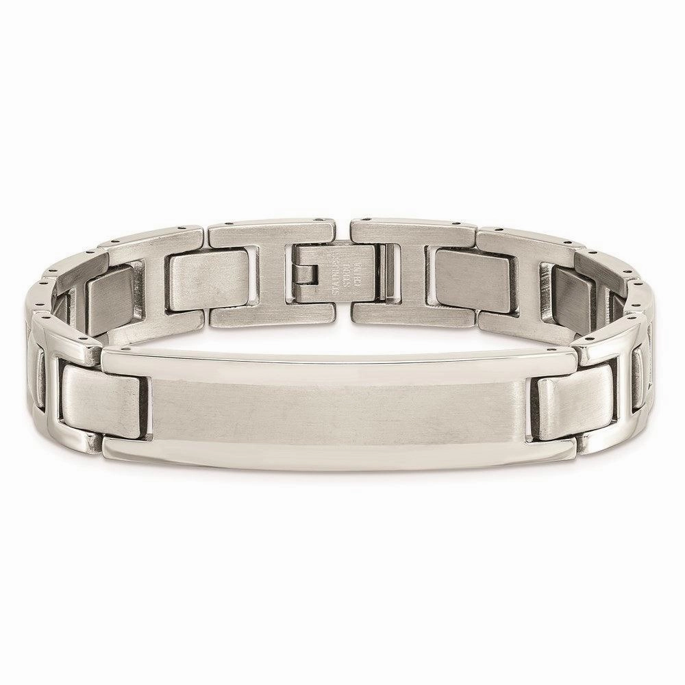 Stainless Steel Brushed and Polished 8.25 ID Link Bracelet