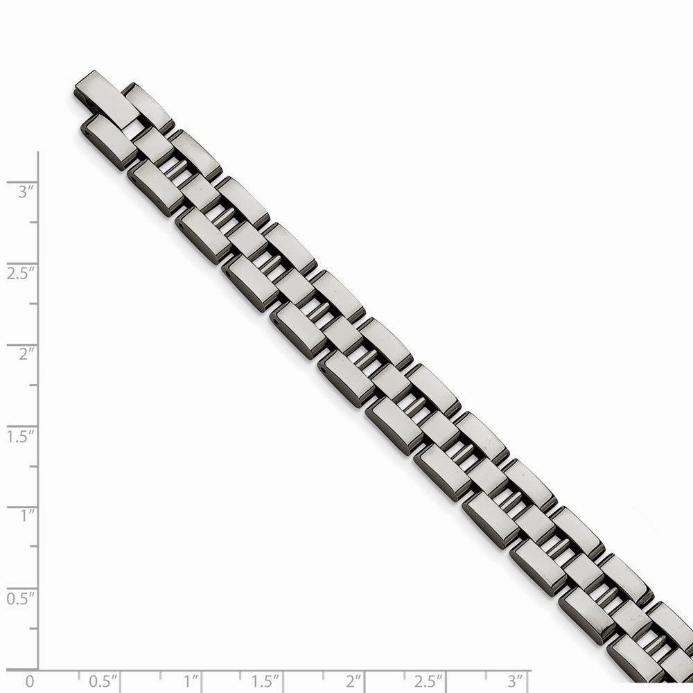 Stainless Steel Brushed and Polished 8.25in Bracelet