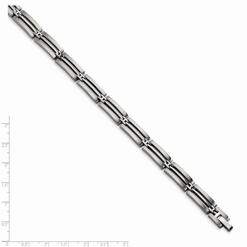 Stainless Steel Brushed and Polished 8.75in Bracelet