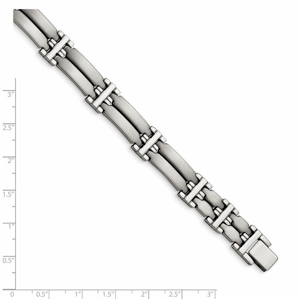 Stainless Steel Brushed and Polished Link Bracelet