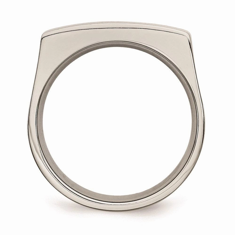 Stainless Steel Brushed and Polished Ring