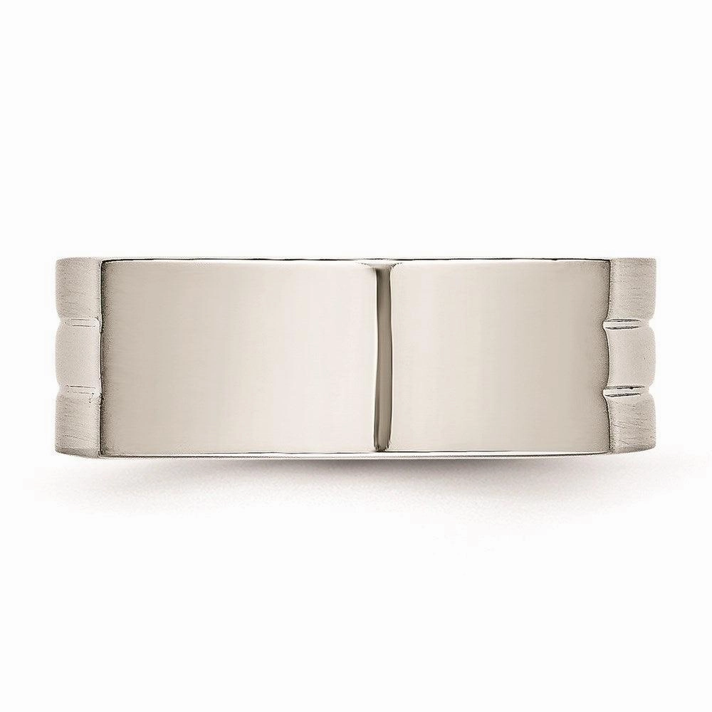 Stainless Steel Brushed and Polished Ring