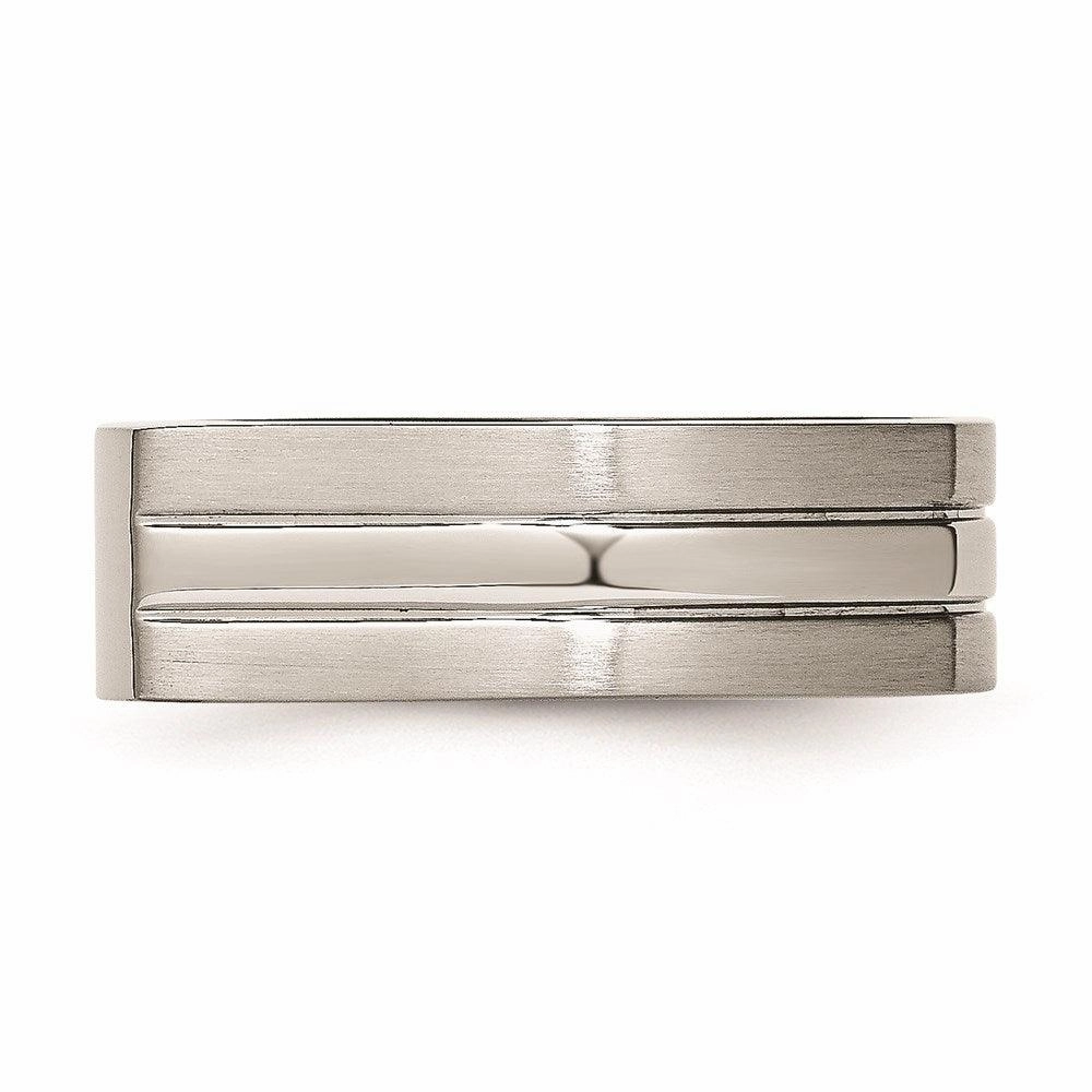 Stainless Steel Brushed and Polished Ring