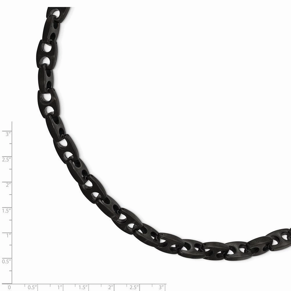 Stainless Steel Brushed Black IP Link Bracelet