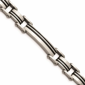 Stainless Steel Brushed Black IP-plated Bracelet