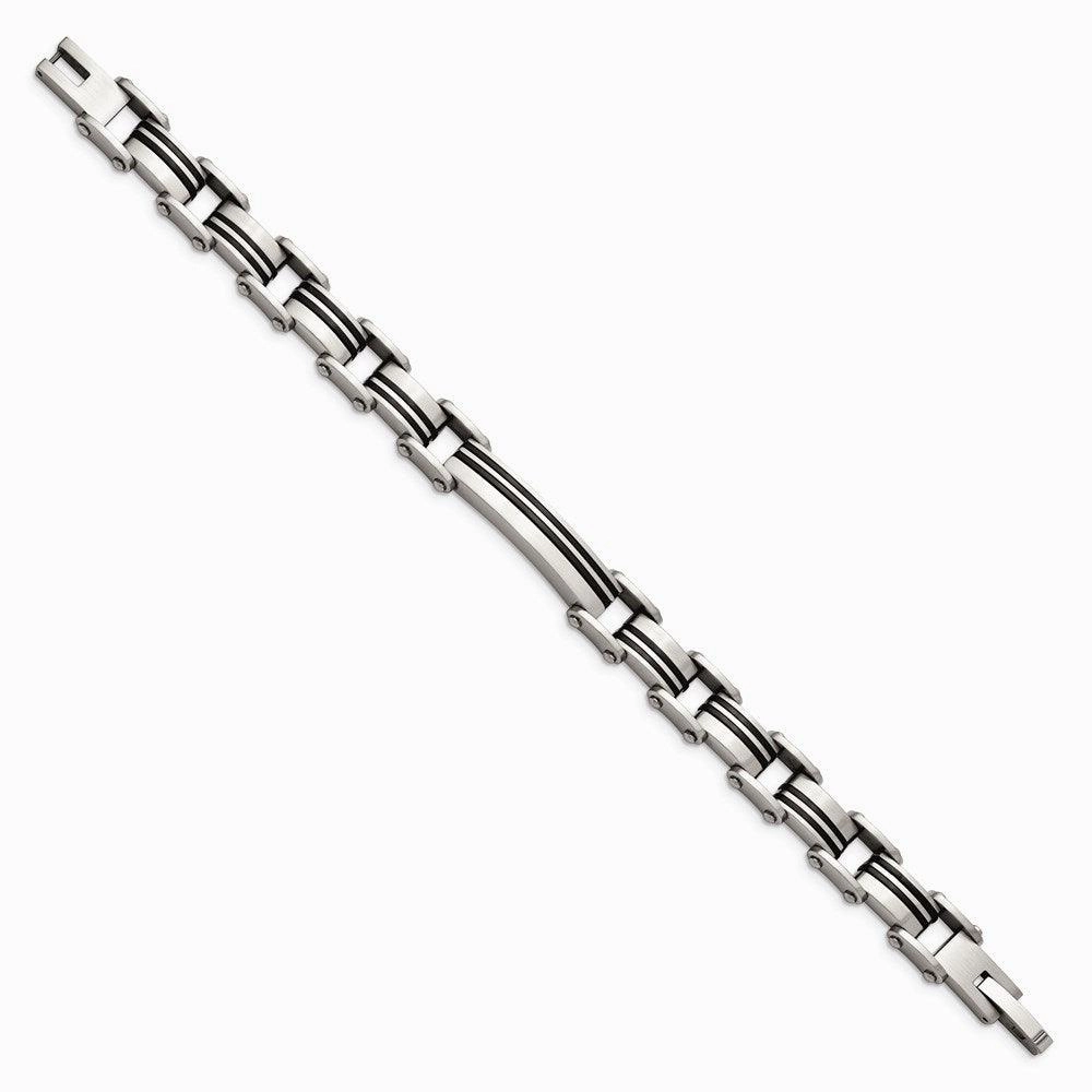 Stainless Steel Brushed Black IP-plated Bracelet