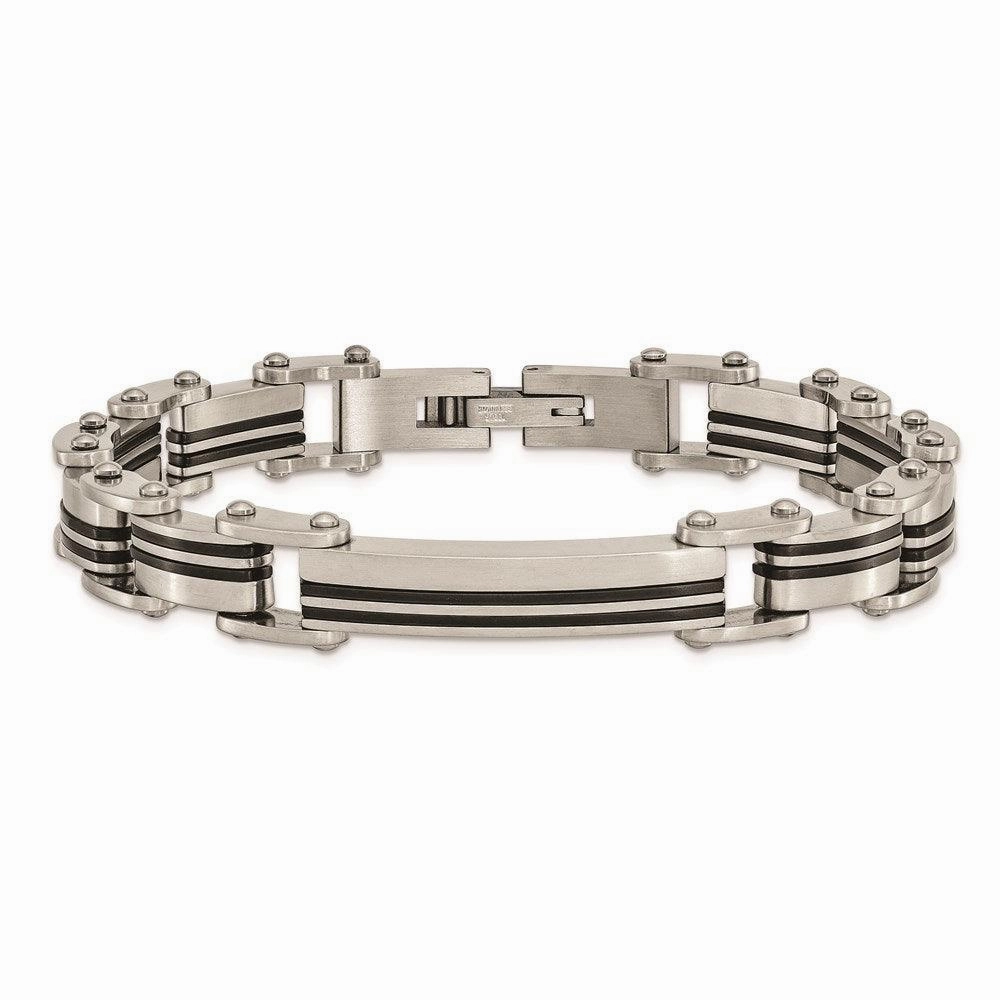 Stainless Steel Brushed Black IP-plated Bracelet