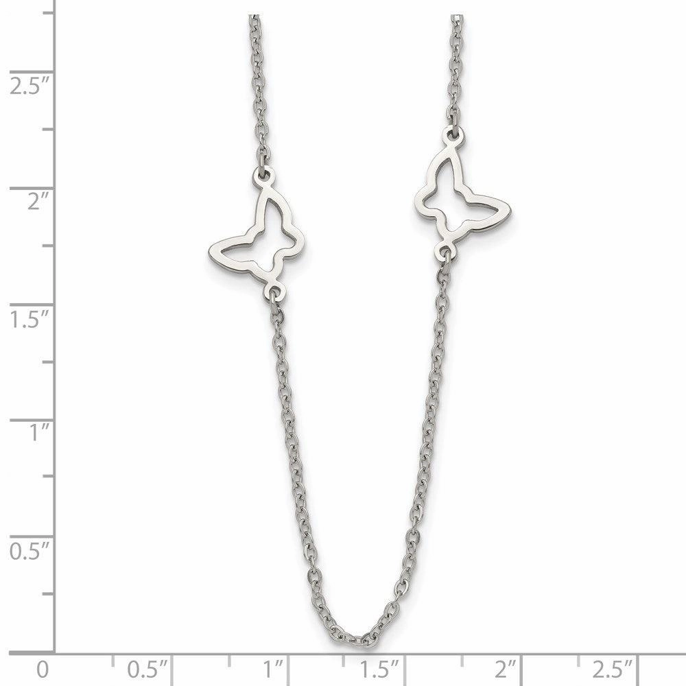 Stainless Steel Butterfly Necklace