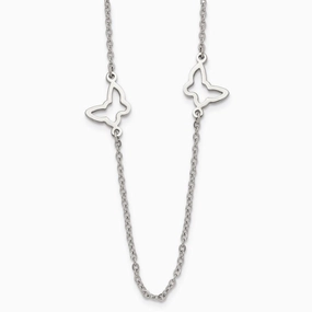 Stainless Steel Butterfly Necklace