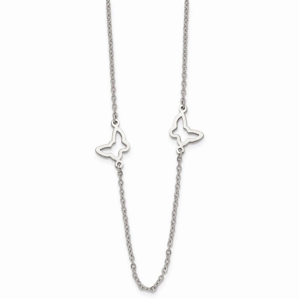 Stainless Steel Butterfly Necklace