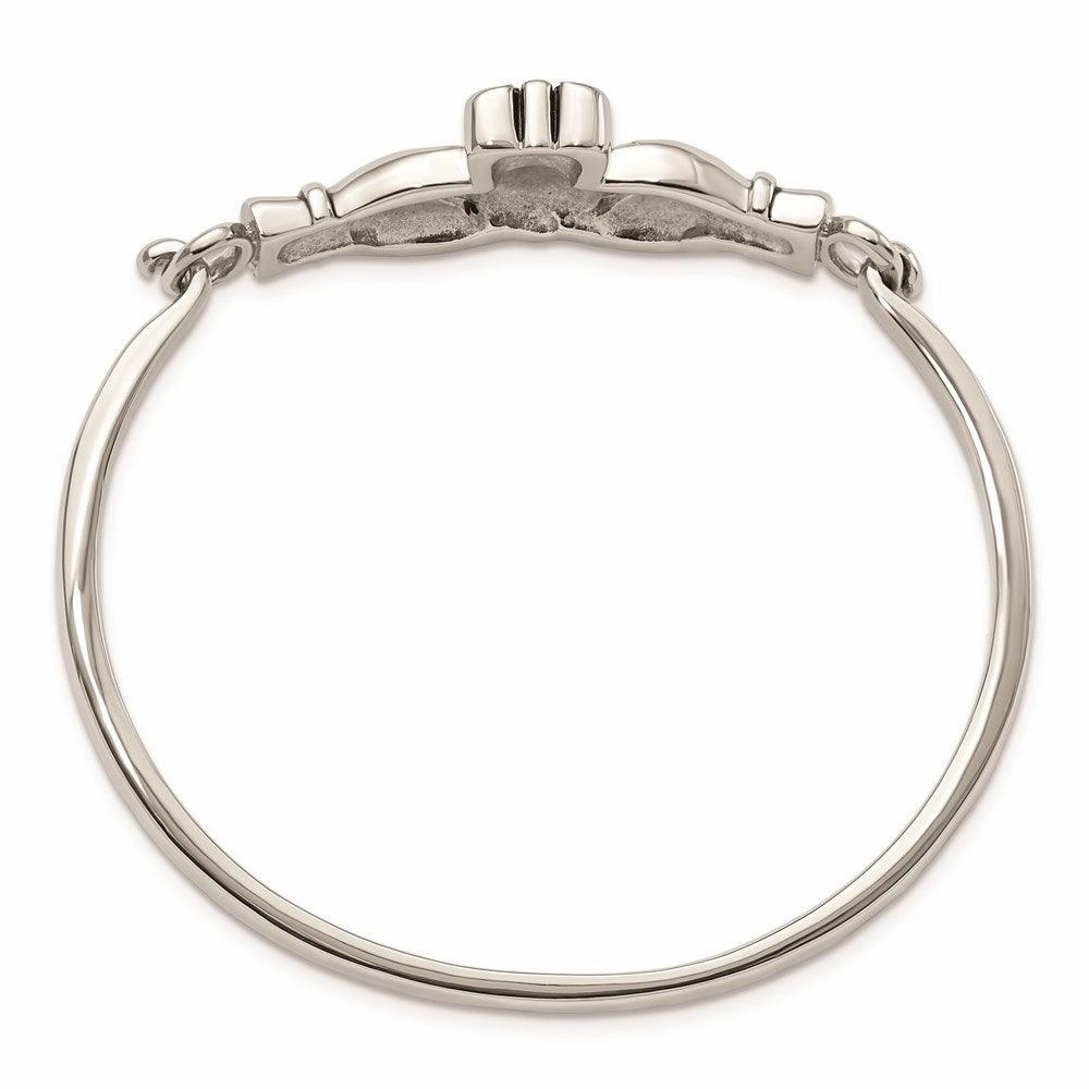 Stainless Steel Claddagh Bangle