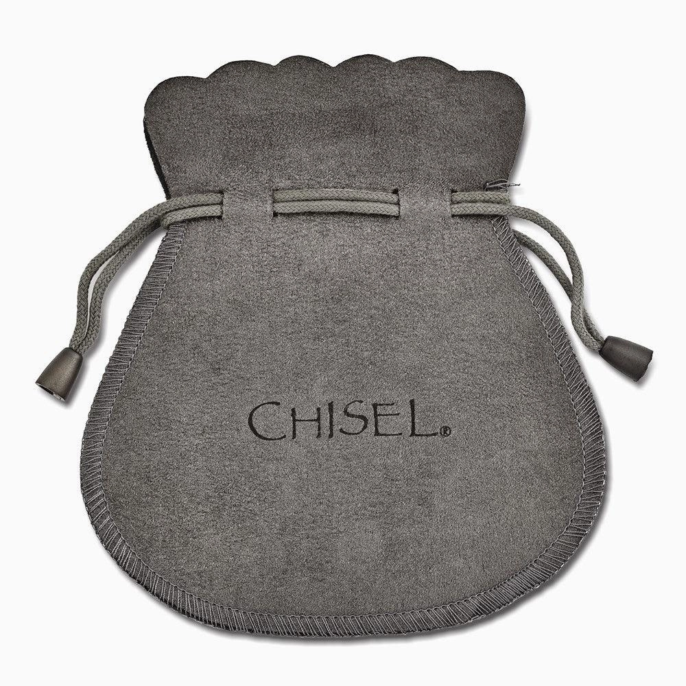 Stainless Steel Leather Polished Toggle Bracelet