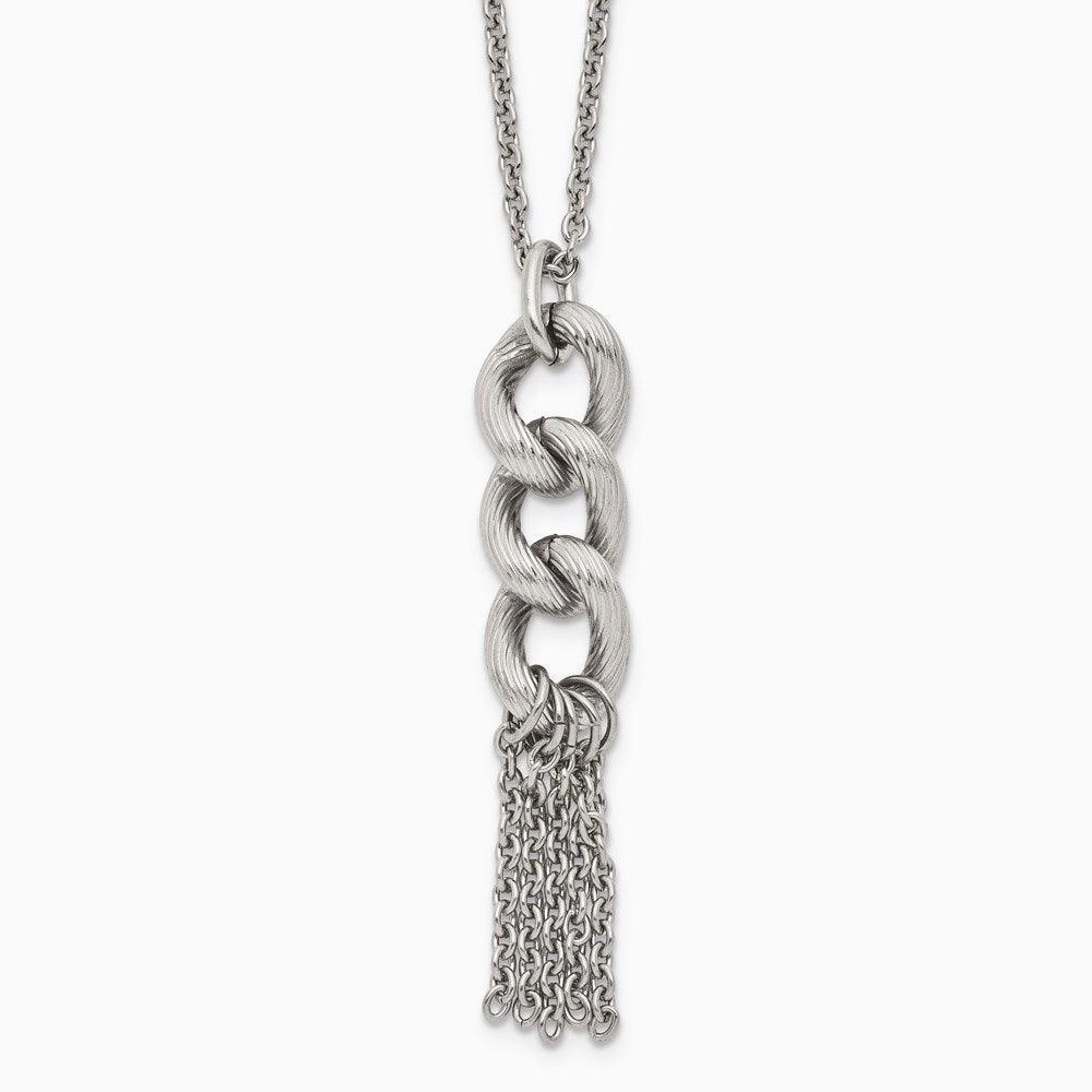 Stainless Steel Oval Chain with 2in ext. Necklace