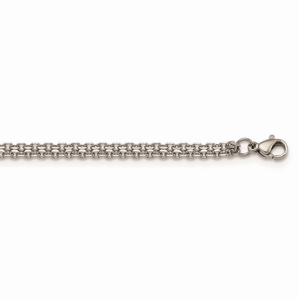 Stainless Steel Polished 3.10mm Bismark Chain | SRN1885