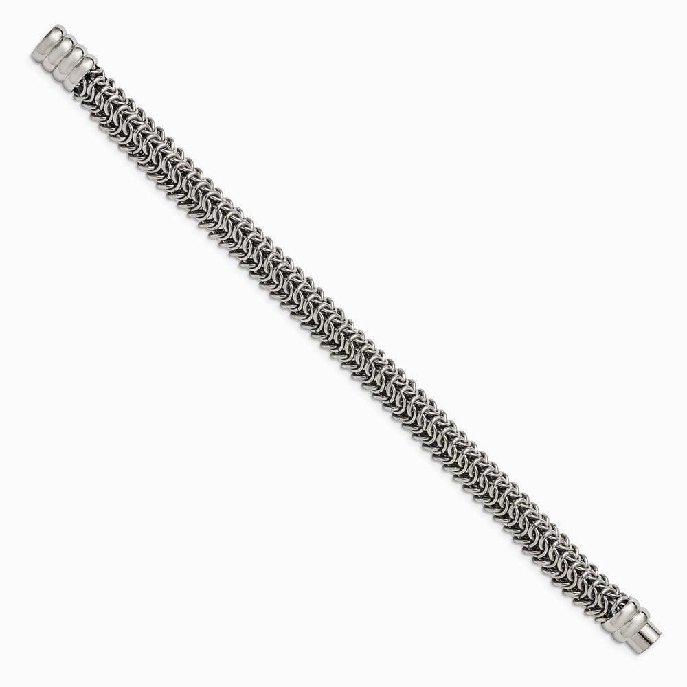 Stainless Steel Polished 8.25in. Bracelet