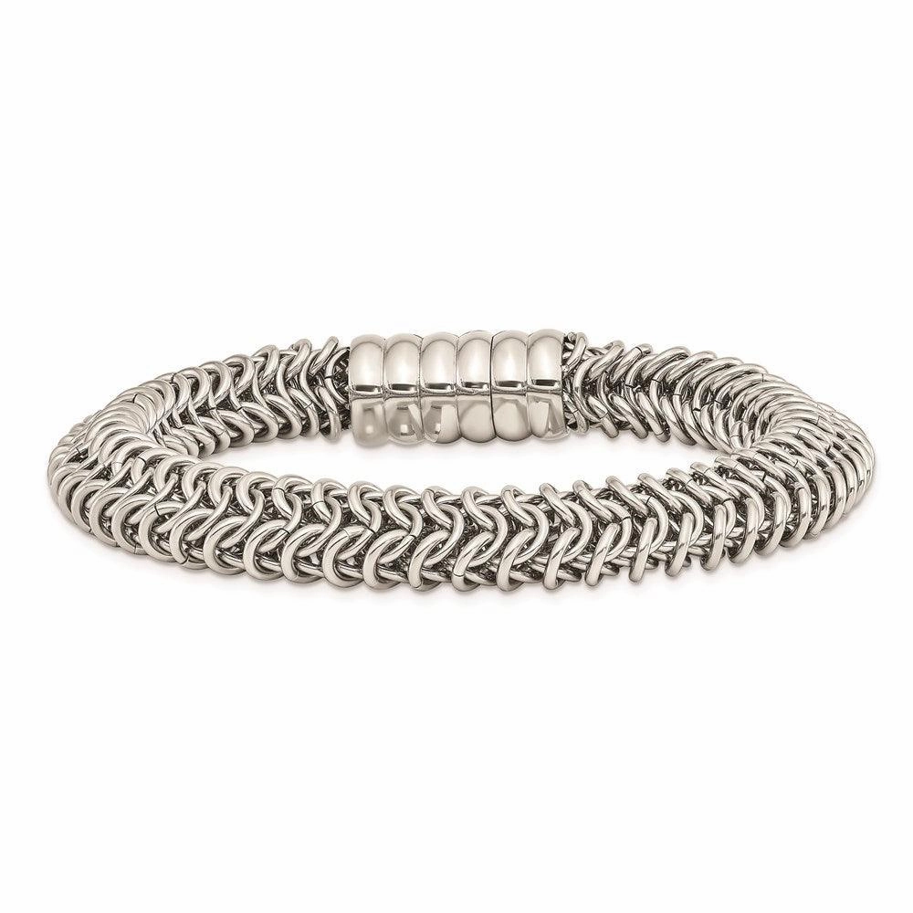 Stainless Steel Polished 8.25in. Bracelet