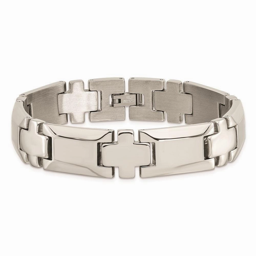 Stainless Steel Polished 8.5in Link Bracelet