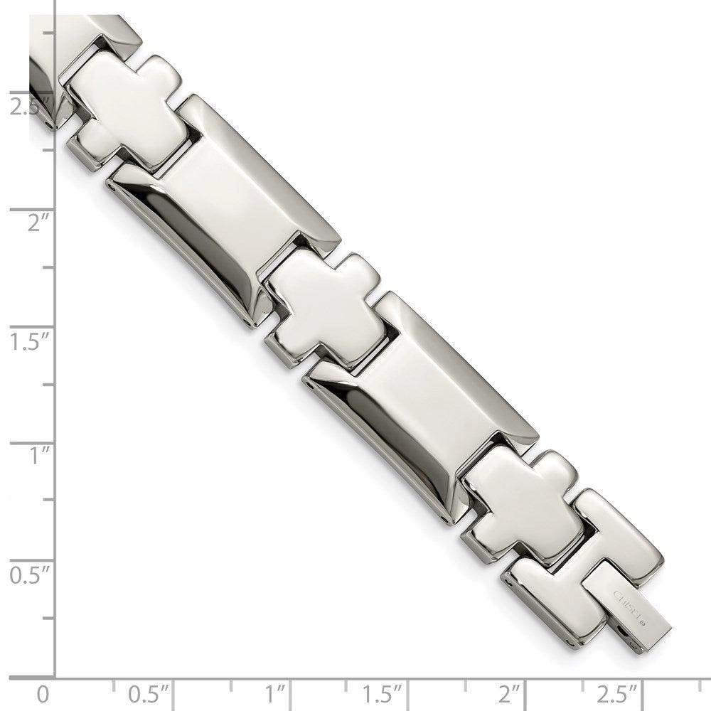 Stainless Steel Polished 8.5in Link Bracelet