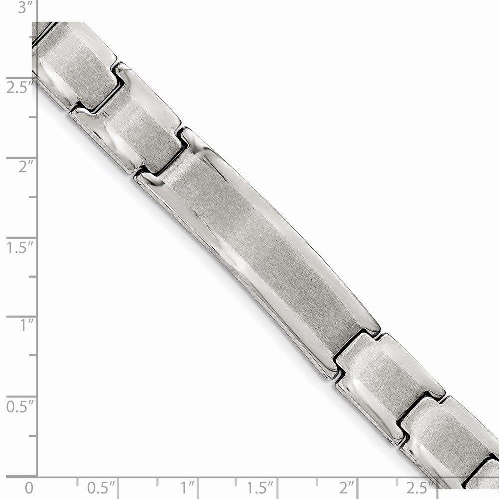 Stainless Steel Polished and Brushed ID 8.25in Bracelet