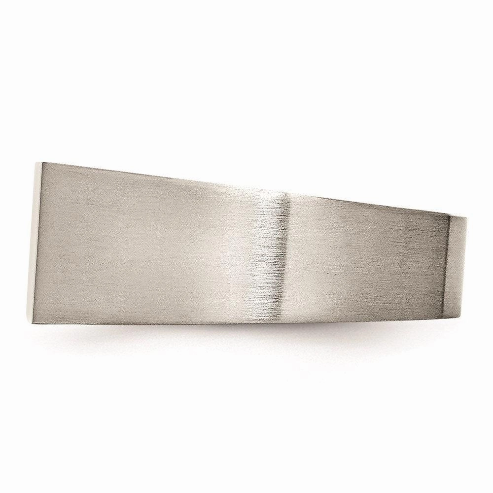 Stainless Steel Polished and Brushed Signet Ring