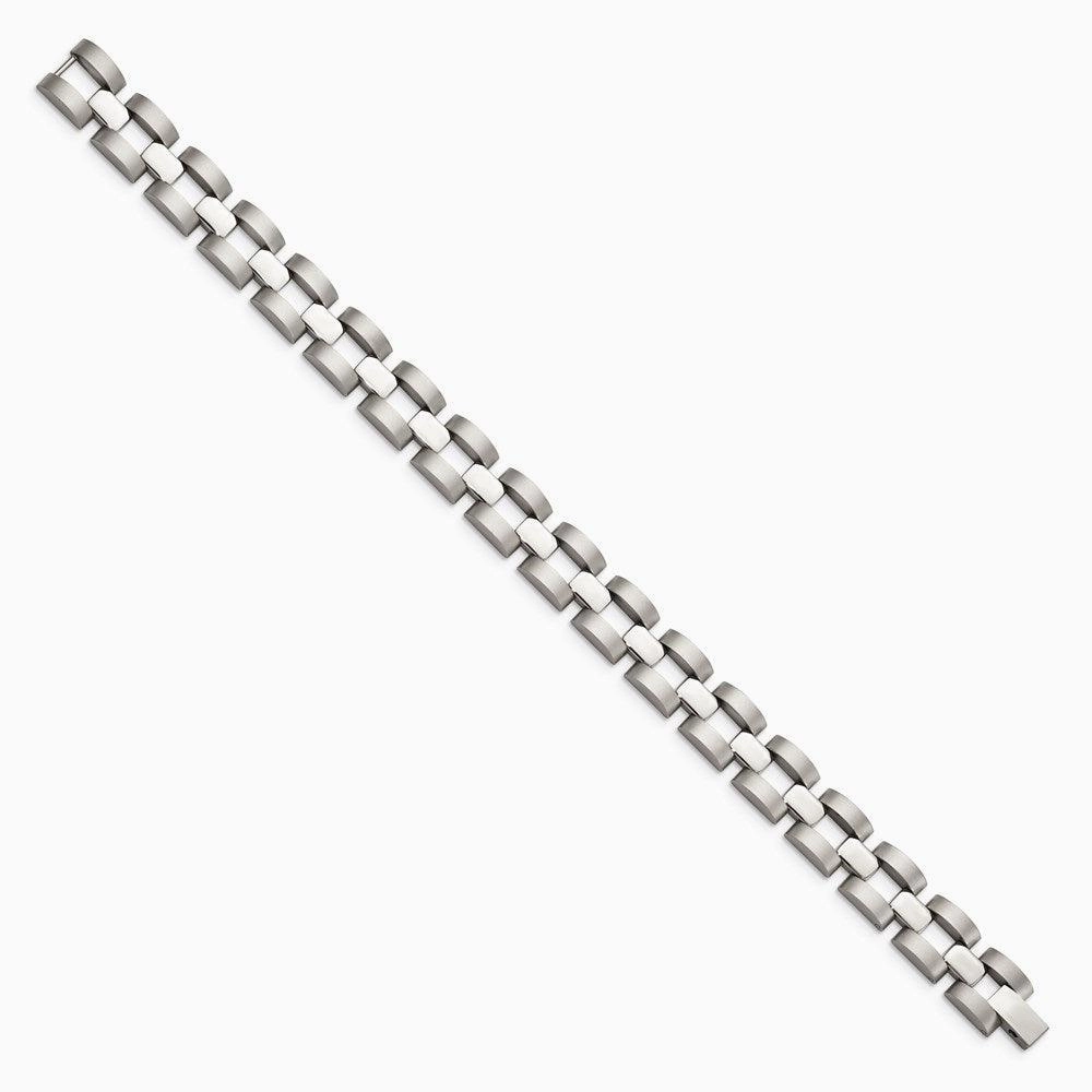 Stainless Steel Polished and Matte Link Bracelet