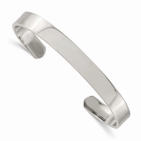 Stainless Steel Polished Cuff Bangle