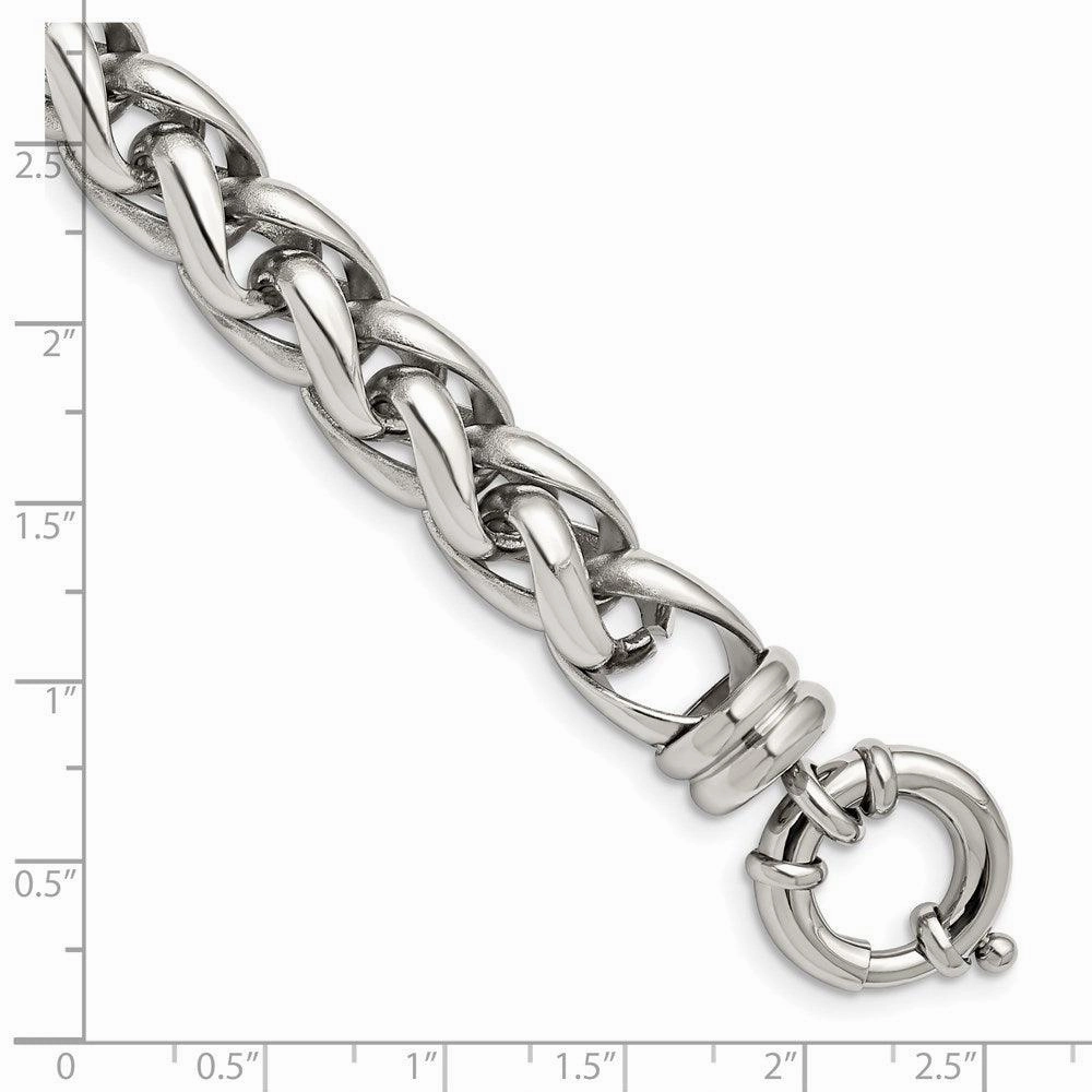 Stainless Steel Polished Fancy Link Bracelet