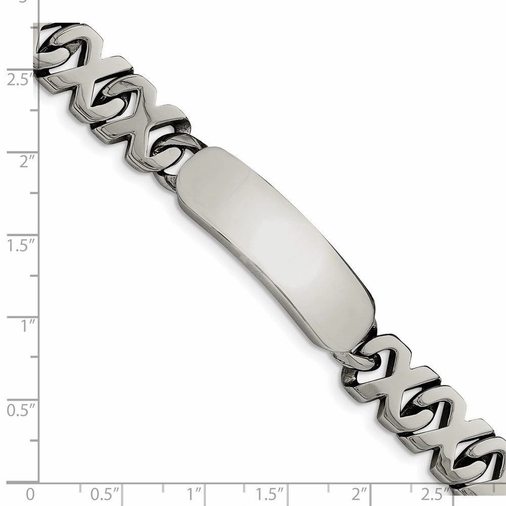 Stainless Steel Polished ID Bracelet