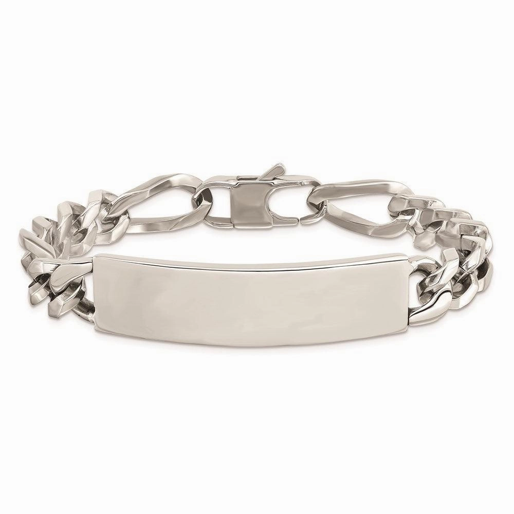 Stainless Steel Polished Large ID Bracelet