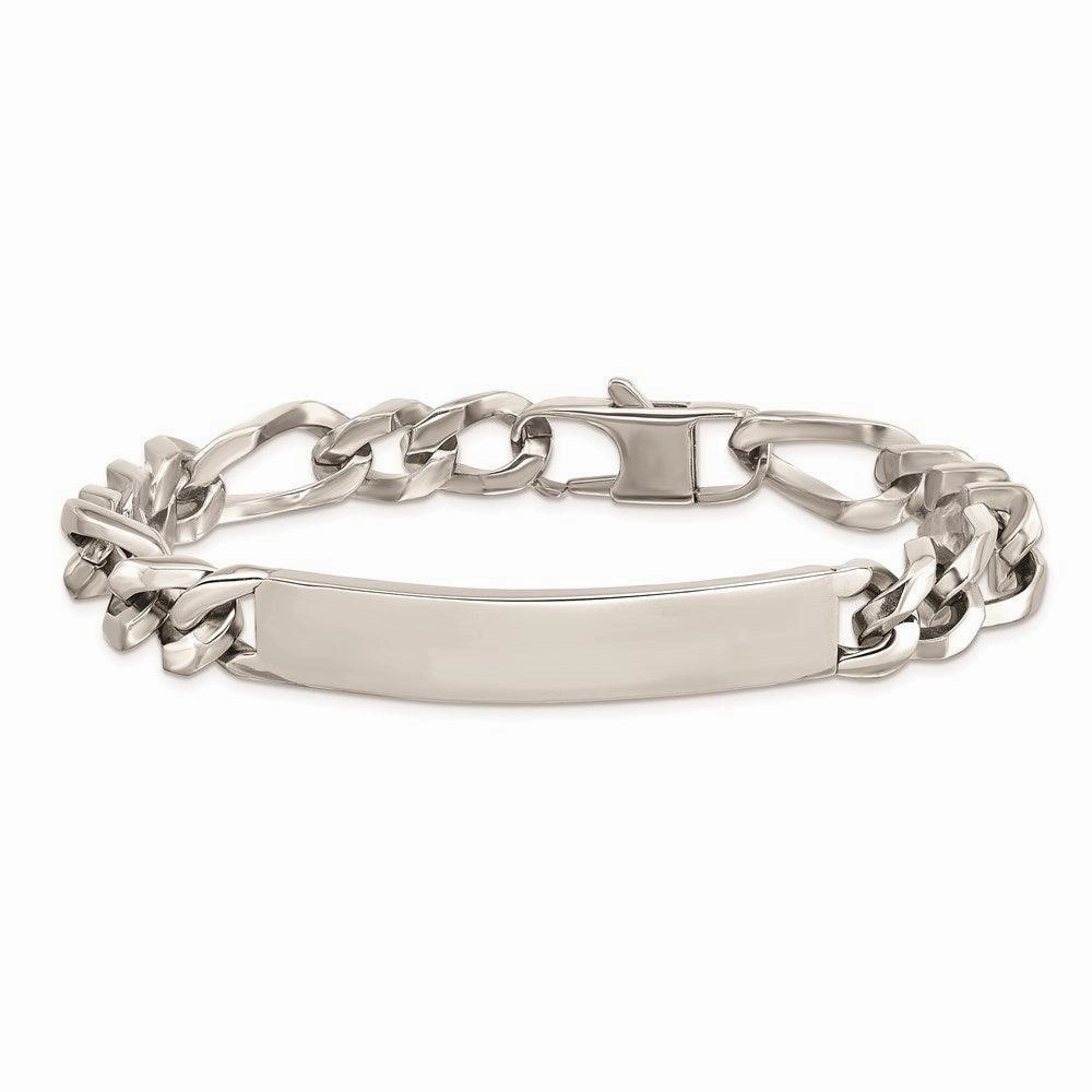 Stainless Steel Polished Large ID Bracelet