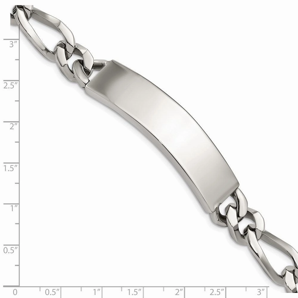 Stainless Steel Polished Large ID Bracelet