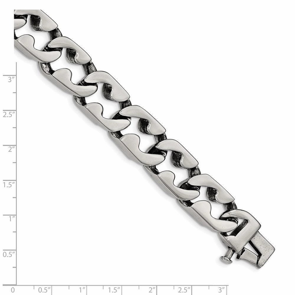 Stainless Steel Polished Large Link Bracelet