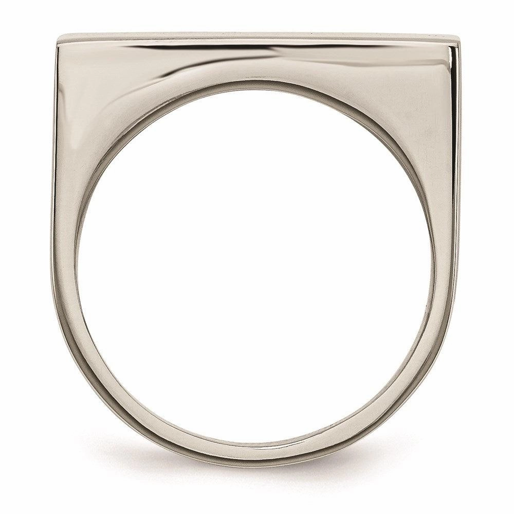 Stainless Steel Polished Signet Ring